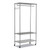 Wire Shelving Garment Rack, 40 Garments, 48w x 18d x 75h, Silver [SKU: ALEGR364818SR]