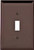 Eaton Wiring Devices PJ1BK Wallplate, 4-7/8 in L, 3-1/8 in W, 1 -Gang, Polycarbonate, Black, High-Gloss [SKU: ORG5402425]