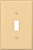 Eaton Wiring Devices PJ1V Wallplate, 4-7/8 in L, 3-1/8 in W, 1 -Gang, Polycarbonate, Ivory, High-Gloss [SKU: ORG6460182]
