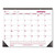 Monthly Desk Pad Calendar, 22 x 17, White/Burgundy Sheets, Black Binding, Black Corners, 12-Month (Jan to Dec): 2024 [SKU: REDC1731]
