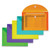 Reusable Poly Envelope, Hook/Loop Closure, 8.5 x 11, Assorted Colors, 10/Pack [SKU: CLI58030]