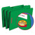 Top Tab Colored Fastener Folders, 0.75" Expansion, 2 Fasteners, Legal Size, Green Exterior, 50/Box [SKU: SMD17140]