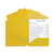 Two-Pocket Heavyweight Poly Portfolio Folder, 3-Hole Punch, 11 x 8.5, Yellow, 25/Box [SKU: CLI33936BX]