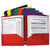 Two-Pocket Heavyweight Poly Portfolio Folder, 3-Hole Punch, 11 x 8.5, Assorted [SKU: CLI33930]