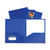 Two-Pocket Heavyweight Poly Portfolio Folder, 11 x 8.5, Blue, 25/Box [SKU: CLI33955BX]