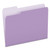 Colored File Folders, 1/3-Cut Tabs: Assorted, Letter Size, Lavender/Light Lavender, 100/Box [SKU: PFX15213LAV]