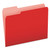 Colored File Folders, 1/3-Cut Tabs: Assorted, Letter Size, Red/Light Red, 100/Box [SKU: PFX15213RED]