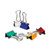 Binder Clips with Storage Tub, Mini, Assorted Colors, 60/Pack [SKU: UNV31027]