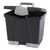 Portable File Box with Drawer, Letter Files, 14" x 11.25" x 14.5", Black [SKU: STX61523U01C]