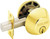 Schlage B62NV 505 Entry Deadbolt, 1 Grade, Keyed Alike Key, Metal, Polished Brass, 2-3/8 x 2-3/4 in Backset [SKU: ORG6453088]