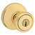 Kwikset 400T36ALRCSK3K3V1 Tylo Knob, 3 Grade, Brass, Polished Brass, 2-3/8 to 2-3/4 in Backset, K3 Keyway [SKU: ORG8246464]