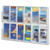 Reveal Clear Literature Displays, 12 Compartments, 30w x 2d x 20.25h, Clear [SKU: SAF5604CL]