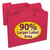 SuperTab Colored File Folders, 1/3-Cut Tabs: Assorted, Letter Size, 0.75" Expansion, 11-pt Stock, Red, 100/Box [SKU: SMD11983]