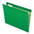 Colored Reinforced Hanging Folders, Letter Size, 1/5-Cut Tabs, Bright Green, 25/Box [SKU: PFX415215BGR]