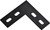 National Hardware 1175BC Series N351-504 Corner Brace, 4-1/2 in L, 1-1/2 in W, 4-1/2 in H, Steel, Powder-Coated [SKU: ORG0103762]