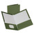 Two-Pocket Laminated Folder, 100-Sheet Capacity, 11 x 8.5, Metallic Green, 25/Box [SKU: OXF5049560]