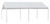 Seasonal Trends 22006200010 Carport, 10 ft L, 20 ft W, 10.3 ft H, Steel Frame, Polyethylene Canopy, White Canopy [SKU: ORG1296029]