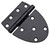 National Hardware N214-113 Gate Hinge, Steel, Black, 48 lb [SKU: ORG7173719]