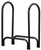 SHELTER SLRS Small Log Rack, 12 in W, 28 in D, 33 in H, Steel Base, Powder-Coated, Black [SKU: ORG4030516]