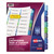 Customizable TOC Ready Index Double Column Multicolor Tab Dividers, 16-Tab, 1 to 16, 11 x 8.5, White, 1 Set [SKU: AVE11320]