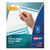 Print and Apply Index Maker Clear Label Dividers, 5-Tab, White Tabs, 11 x 8.5, White, 50 Sets [SKU: AVE11556]