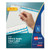 Print and Apply Index Maker Clear Label Plastic Dividers w/Printable Label Strip, 5-Tab, 11 x 8.5, Frosted Clear Tabs, 5 Sets [SKU: AVE12449]