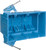 Carlon BH353A Outlet Box, 3 -Gang, PVC, Blue, Nail Mounting [SKU: ORG3515491]