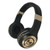 SERENITY Stereo Wireless Headphones with Microphone, 3 ft Cord, Black/Gold [SKU: MHSHP5500G]