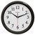 Westclox 461861 Clock, Round, Black Frame, Plastic Clock Face, Analog [SKU: ORG9223736]