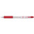 R.S.V.P. RT Ballpoint Pen, Retractable, Medium 1 mm, Red Ink, Clear Barrel, Dozen [SKU: PENBK93B]