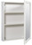 Zenna Home WRW2025 Medicine Cabinet, 20 in OAW, 4 in OAD, 25 in OAH, Wood, White, 2-Shelf [SKU: ORG0012419]
