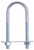 ProSource LR363 U-Bolt, 5/16 in Thread, 2-3/8 in L Thread, Steel, Zinc [SKU: ORG0535997]