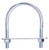 ProSource LR348 U-Bolt, 5/16 in Thread, 1-1/2 in L Thread, Steel, Zinc [SKU: ORG9546490]