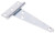 ProSource LTH-Z04-013L T-Hinge, Steel, Zinc, Fixed Pin, 180 deg Range of Motion, 13 (Pc) lb [SKU: ORG4117339]