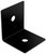 National Hardware Indio 1218BC Series N800-201 90 deg Heavy Angle, 3 in W, 3-1/4 in D, 3 in H, Steel, Black [SKU: ORG2051894]