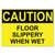 Osha Safety Signs, Caution Slippery When Wet, Yellow/Black, 10 X 14 [SKU: USS5494]