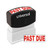 Message Stamp, Past Due, Pre-Inked One-Color, Red [SKU: UNV10063]