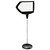 Floor Stand Sign Holder, Arrow, 25 X 17, 63" High, White Surface, Black Steel Frame [SKU: BVCSIG01010101]