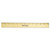 Wood Ruler With Single Metal Edge, Standard, 12" Long [SKU: ACM05011]