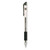 Comfort Grip Gel Pen, Stick, Medium 0.7 Mm, Black Ink, Clear/Black Barrel, Dozen [SKU: UNV39510]