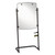High-Style Silhouette Total Erase Presentation Easel, 31 X 41, White Surface, Black Steel Frame [SKU: QRT120TE]