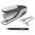 Quick Touch Stapler Value Pack, 28-Sheet Capacity, Black/Silver [SKU: SWI64580]