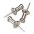 Aluminum Head Push Pins, Aluminum, Silver, 0.38", 100/Box [SKU: GEMCPAL3]