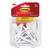 General Purpose Hooks, Small, Plastic, White, 1 Lb Capacity, 24 Hooks And 28 Strips/Pack [SKU: MMM17002MPES]