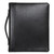 Leather Multi-Ring Zippered Portfolio, Two-Part, 1" Cap, 11 X 13 1/2, Black [SKU: SAM15540]