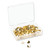 Fashion Metal Thumbtacks, Metal, Gold, 0.38", 200/Pack [SKU: UBR3091U0624]