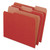 Earthwise by Pendaflex 100% Recycled Colored File Folders, 1/3-Cut Tabs: Assorted, Letter Size, 0.5" Expansion, Red, 100/Box [SKU: PFX04311]