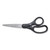 Kleenearth Basic Plastic Handle Scissors, Pointed Tip, 7" Long, 2.8" Cut Length, Black Straight Handle [SKU: ACM15582]