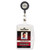 ID/Security Card Holder Set, Vertical/Horizontal, Reel, Clear, 10/Pack [SKU: DBL801219]
