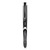 Liquid Ink Roller Ball Pen, Stick, Extra-Fine 0.5 Mm, Black Ink, Black/Silver Barrel, 12/Pack [SKU: ZEB44410]
